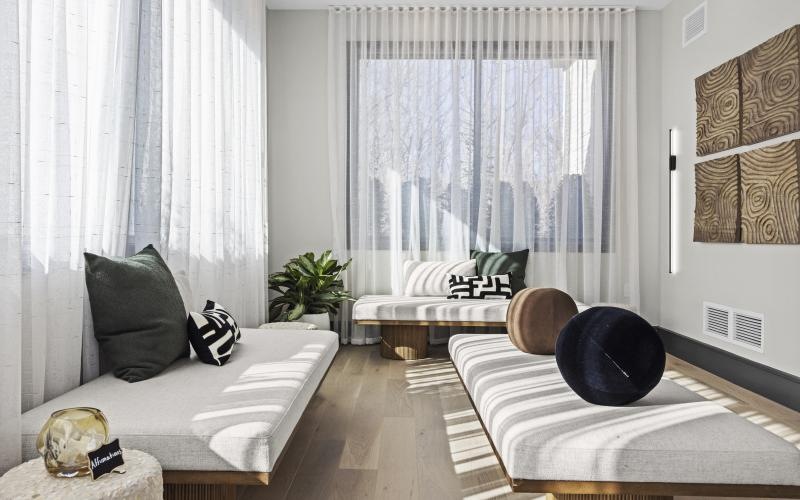 a room with a bed and a couch